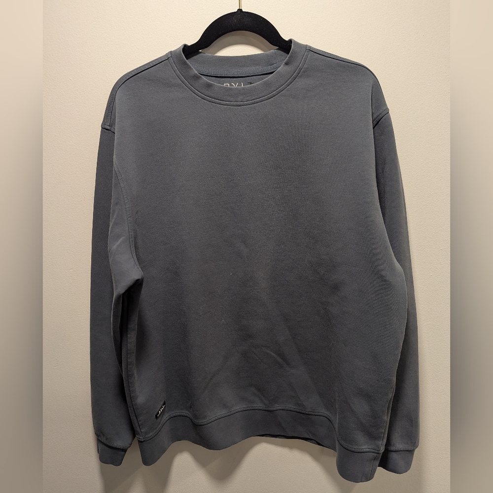 BYLT Basics Men's Crewneck Sweater Cobalt Blue XL See Pics Minimalist Capsule